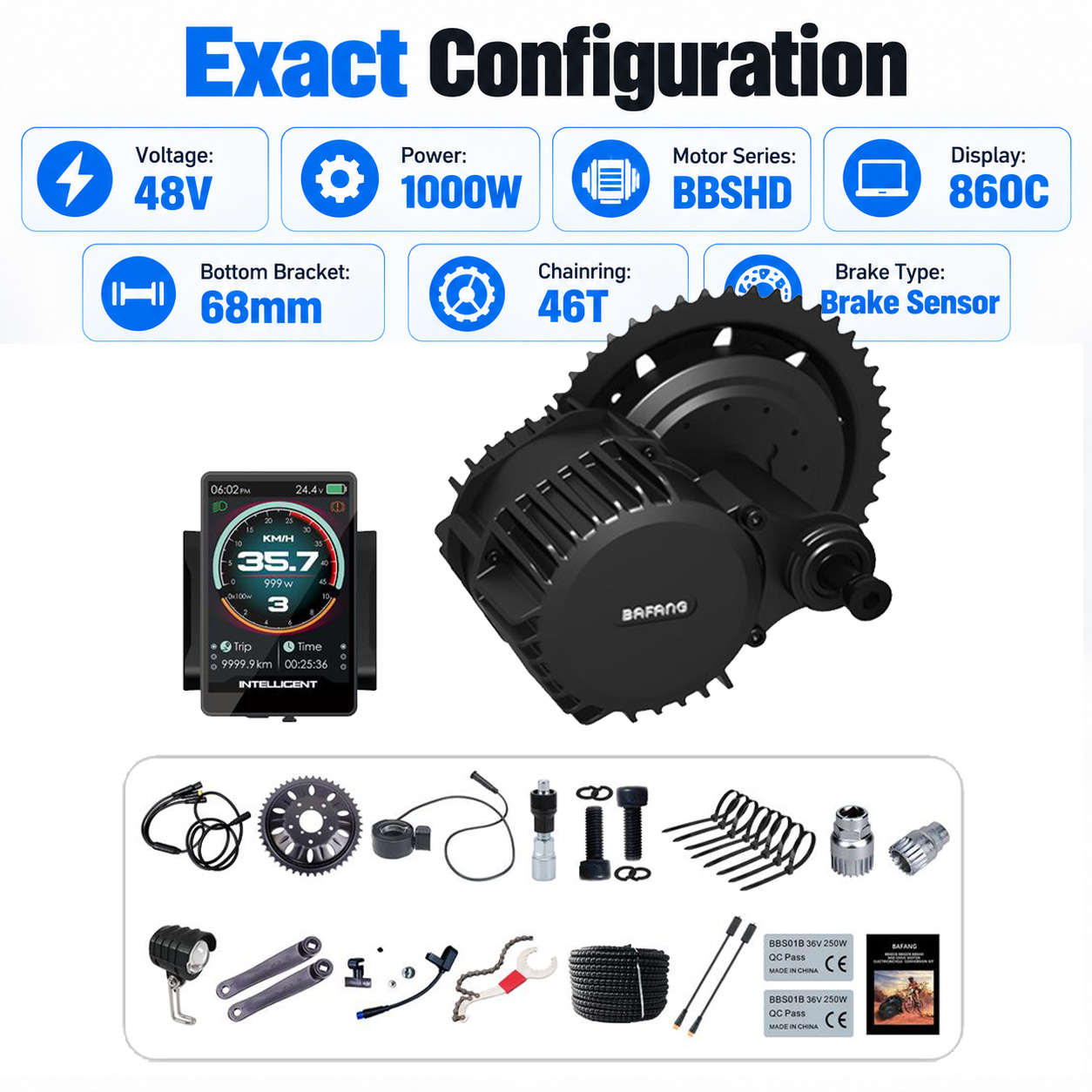 BAFANG 48V 1000W BBSHD Mid Dri - Mid Drive Conversion Kit 1000W review and price